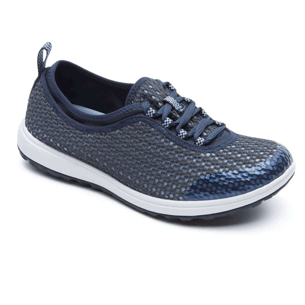 Rockport Joggesko Dame Blå - Walk360 Washable Laceup - JDTL18926